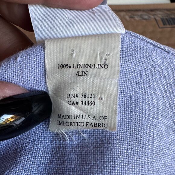 Eileen Fisher Woman 1X Light Blue 100% Linen Blouse Made in USA Relaxed Fit - Picture 6 of 8